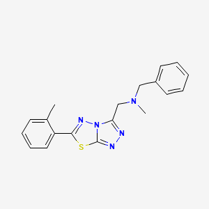 N-benzyl-N-methyl-1-[6-(2-methylphenyl)[1,2,4]triazolo[3,4-b][1,3,4]thiadiazol-3-yl]methanamine