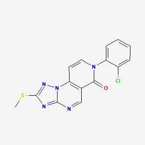 7-(2-chlorophenyl)-2-(methylsulfanyl)pyrido[3,4-e][1,2,4]triazolo[1,5-a]pyrimidin-6(7H)-one