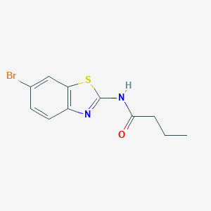 N-(6-bromo-1,3-benzothiazol-2-yl)butanamide