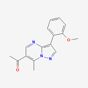 1-[3-(2-METHOXYPHENYL)-7-METHYLPYRAZOLO[1,5-A]PYRIMIDIN-6-YL]ETHAN-1-ONE