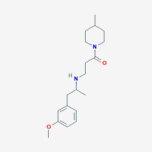 N-[2-(3-methoxyphenyl)-1-methylethyl]-3-(4-methylpiperidin-1-yl)-3-oxopropan-1-amine