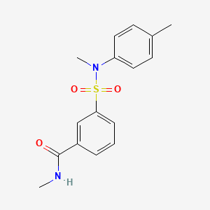 N-methyl-3-{[methyl(4-methylphenyl)amino]sulfonyl}benzamide