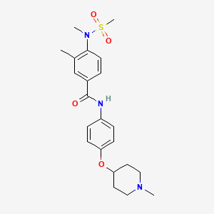 3-METHYL-4-(N-METHYLMETHANESULFONAMIDO)-N-{4-[(1-METHYLPIPERIDIN-4-YL)OXY]PHENYL}BENZAMIDE