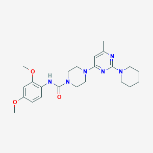 N-(2,4-dimethoxyphenyl)-4-[6-methyl-2-(1-piperidinyl)-4-pyrimidinyl]-1-piperazinecarboxamide