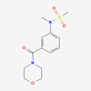 N-methyl-N-[3-(morpholine-4-carbonyl)phenyl]methanesulfonamide