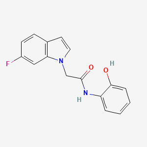 2-(6-fluoro-1H-indol-1-yl)-N-(2-hydroxyphenyl)acetamide