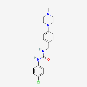 1-(4-CHLOROPHENYL)-3-{[4-(4-METHYLPIPERAZIN-1-YL)PHENYL]METHYL}UREA