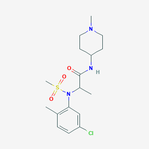 N~2~-(5-chloro-2-methylphenyl)-N~1~-(1-methyl-4-piperidinyl)-N~2~-(methylsulfonyl)alaninamide