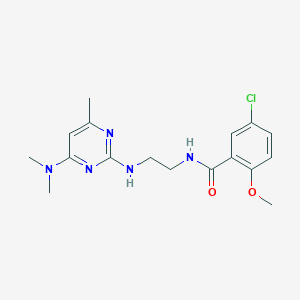 5-chloro-N-(2-{[4-(dimethylamino)-6-methyl-2-pyrimidinyl]amino}ethyl)-2-methoxybenzamide