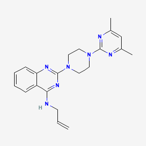 N-allyl-2-[4-(4,6-dimethyl-2-pyrimidinyl)-1-piperazinyl]-4-quinazolinamine