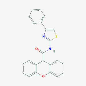 molecular formula C23H16N2O2S B447834 N-(4-phenyl-1,3-thiazol-2-yl)-9H-xanthene-9-carboxamide 