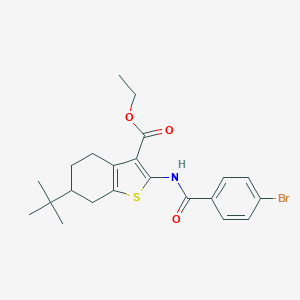 Ethyl 2-[(4-bromobenzoyl)amino]-6-tert-butyl-4,5,6,7-tetrahydro-1-benzothiophene-3-carboxylate