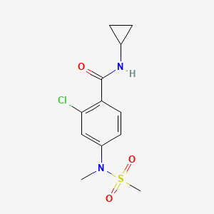 2-CHLORO-N-CYCLOPROPYL-4-(N-METHYLMETHANESULFONAMIDO)BENZAMIDE