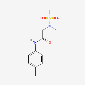 2-[methyl(methylsulfonyl)amino]-N-(4-methylphenyl)acetamide