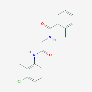 N-{2-[(3-chloro-2-methylphenyl)amino]-2-oxoethyl}-2-methylbenzamide