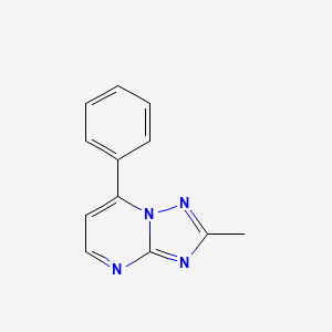 molecular formula C12H10N4 B4478427 2-methyl-7-phenyl[1,2,4]triazolo[1,5-a]pyrimidine 