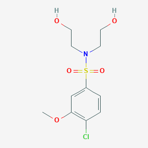 Bis(2-hydroxyethyl)[(4-chloro-3-methoxyphenyl)sulfonyl]amine