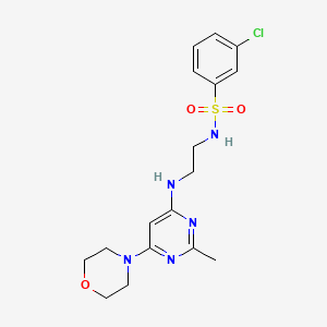 3-chloro-N-(2-{[2-methyl-6-(4-morpholinyl)-4-pyrimidinyl]amino}ethyl)benzenesulfonamide