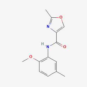 N-(2-methoxy-5-methylphenyl)-2-methyl-1,3-oxazole-4-carboxamide