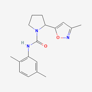 N-(2,5-dimethylphenyl)-2-(3-methyl-1,2-oxazol-5-yl)pyrrolidine-1-carboxamide