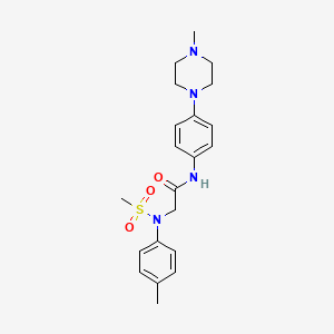 N~2~-(4-methylphenyl)-N~1~-[4-(4-methyl-1-piperazinyl)phenyl]-N~2~-(methylsulfonyl)glycinamide