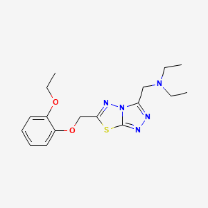 N-({6-[(2-ethoxyphenoxy)methyl][1,2,4]triazolo[3,4-b][1,3,4]thiadiazol-3-yl}methyl)-N-ethylethanamine