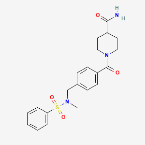 1-(4-{[methyl(phenylsulfonyl)amino]methyl}benzoyl)-4-piperidinecarboxamide