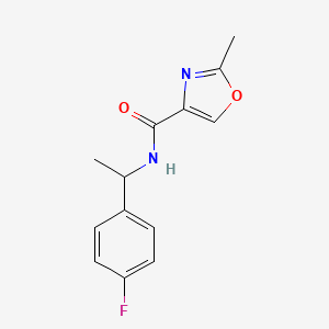 N-[1-(4-fluorophenyl)ethyl]-2-methyl-1,3-oxazole-4-carboxamide