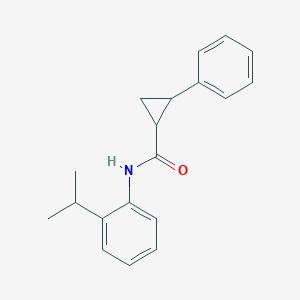 molecular formula C19H21NO B447857 N-(2-isopropylphenyl)-2-phenylcyclopropanecarboxamide 