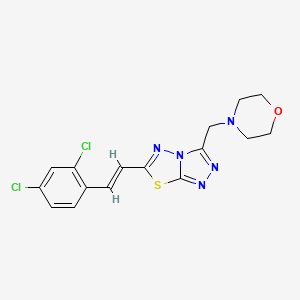 6-[2-(2,4-dichlorophenyl)vinyl]-3-(4-morpholinylmethyl)[1,2,4]triazolo[3,4-b][1,3,4]thiadiazole