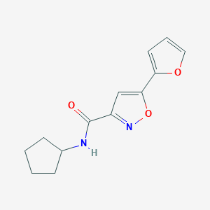 N-Cyclopentyl-5-(furan-2-yl)isoxazole-3-carboxamide