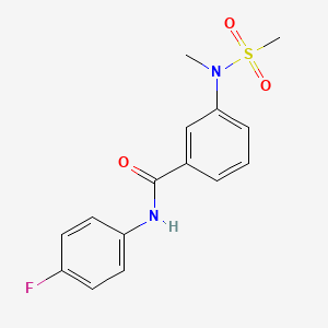 N-(4-fluorophenyl)-3-[methyl(methylsulfonyl)amino]benzamide