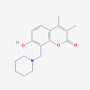 7-hydroxy-3,4-dimethyl-8-(piperidin-1-ylmethyl)-2H-chromen-2-one