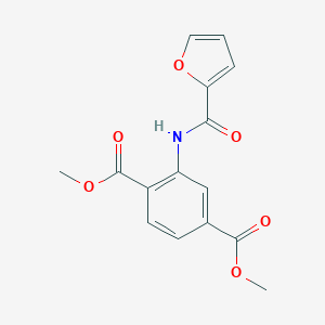 molecular formula C15H13NO6 B447861 Dimethyl 2-(2-furoylamino)terephthalate CAS No. 303140-45-6