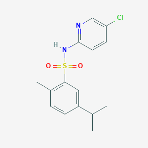 N-(5-chloro-2-pyridinyl)-5-isopropyl-2-methylbenzenesulfonamide