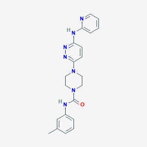 N-(3-methylphenyl)-4-[6-(2-pyridinylamino)-3-pyridazinyl]-1-piperazinecarboxamide