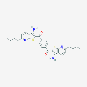 (3-Amino-6-butylthieno[2,3-b]pyridin-2-yl){4-[(3-amino-6-butylthieno[2,3-b]pyridin-2-yl)carbonyl]phenyl}methanone