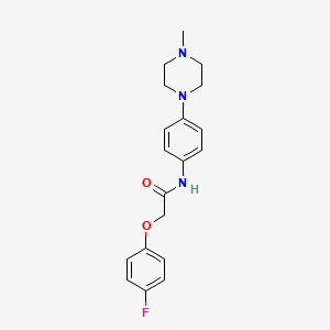 2-(4-fluorophenoxy)-N-[4-(4-methylpiperazin-1-yl)phenyl]acetamide