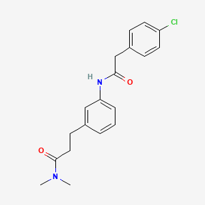 3-(3-{[(4-chlorophenyl)acetyl]amino}phenyl)-N,N-dimethylpropanamide