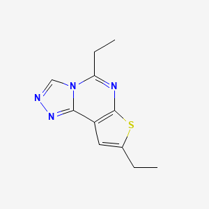 5,8-diethylthieno[3,2-e][1,2,4]triazolo[4,3-c]pyrimidine