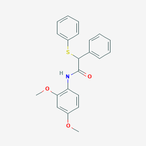 N-(2,4-dimethoxyphenyl)-2-phenyl-2-(phenylsulfanyl)acetamide