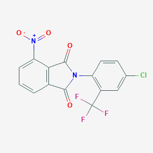 molecular formula C15H6ClF3N2O4 B447877 2-[4-chloro-2-(trifluoromethyl)phenyl]-4-nitro-1H-isoindole-1,3(2H)-dione 