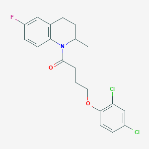 1-[4-(2,4-Dichlorophenoxy)butanoyl]-6-fluoro-2-methyl-1,2,3,4-tetrahydroquinoline