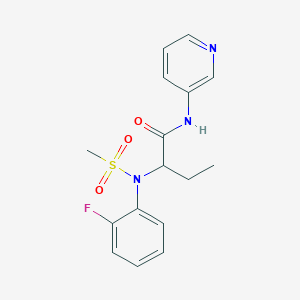 2-[N-(2-FLUOROPHENYL)METHANESULFONAMIDO]-N-(PYRIDIN-3-YL)BUTANAMIDE