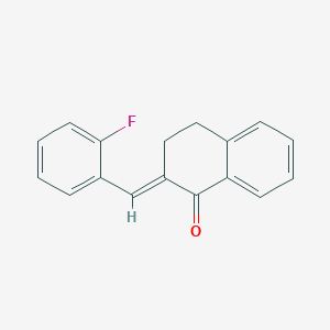 molecular formula C17H13FO B447881 2-(2-Fluorobenzylidene)-3,4-dihydro-1(2H)-naphthalenone 
