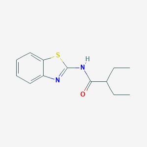 molecular formula C13H16N2OS B447882 N-(1,3-benzothiazol-2-yl)-2-ethylbutanamide 