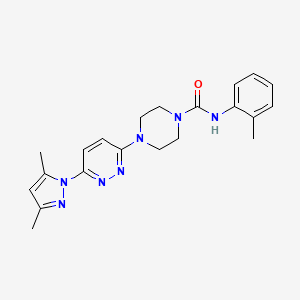 4-[6-(3,5-dimethyl-1H-pyrazol-1-yl)-3-pyridazinyl]-N-(2-methylphenyl)-1-piperazinecarboxamide