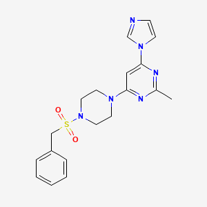 4-[4-(benzylsulfonyl)-1-piperazinyl]-6-(1H-imidazol-1-yl)-2-methylpyrimidine