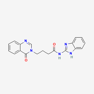 N-(1H-benzimidazol-2-yl)-4-(4-oxoquinazolin-3(4H)-yl)butanamide