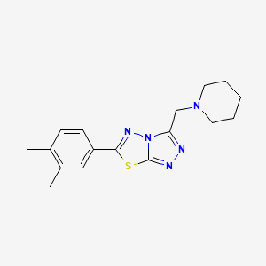 molecular formula C17H21N5S B4478867 6-(3,4-dimethylphenyl)-3-(1-piperidinylmethyl)[1,2,4]triazolo[3,4-b][1,3,4]thiadiazole 